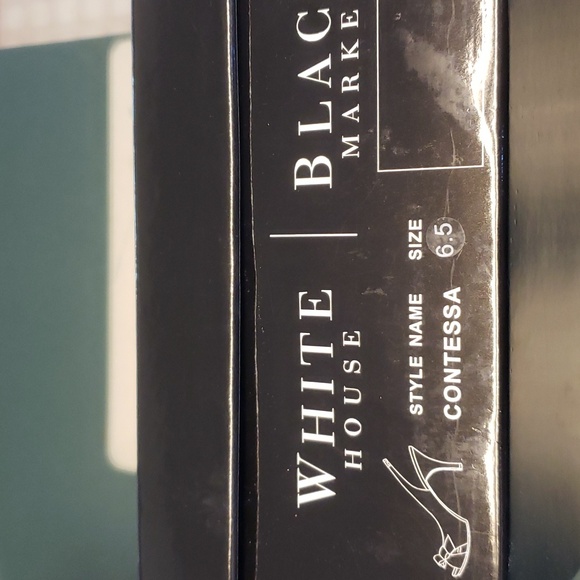 NIB WHBM Contessa Black High Heel Sandals Size 6.5 - Picture 7 of 7